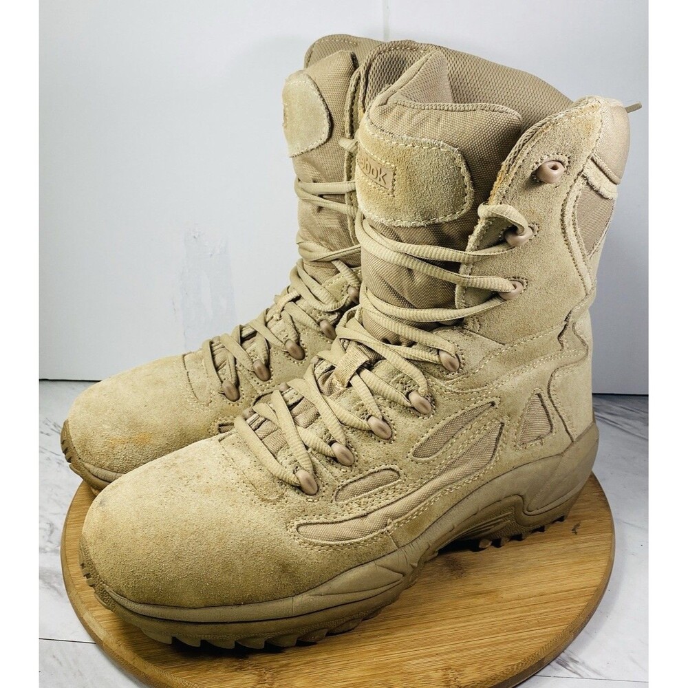 Reebok Tactical Boots Slip Resistant Beige Solid Men’s US 11.5W MPN RB8896